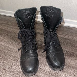 Authentic Chanel combat boots